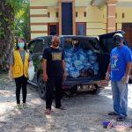 covid (3) Ket;Foto// Dokumentasi Paket Sembako dan Masker sebelum dibagikan kewarga yang tidak mampu