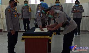 Kapolres Belawan Serahterimakan kasat