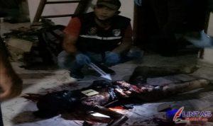 Tim Inafis Polrestabes saat memeriksa jenazah korban