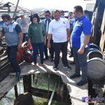 Calon walikota JP bersama obby tinjau lokasi sebelum diperbaiki