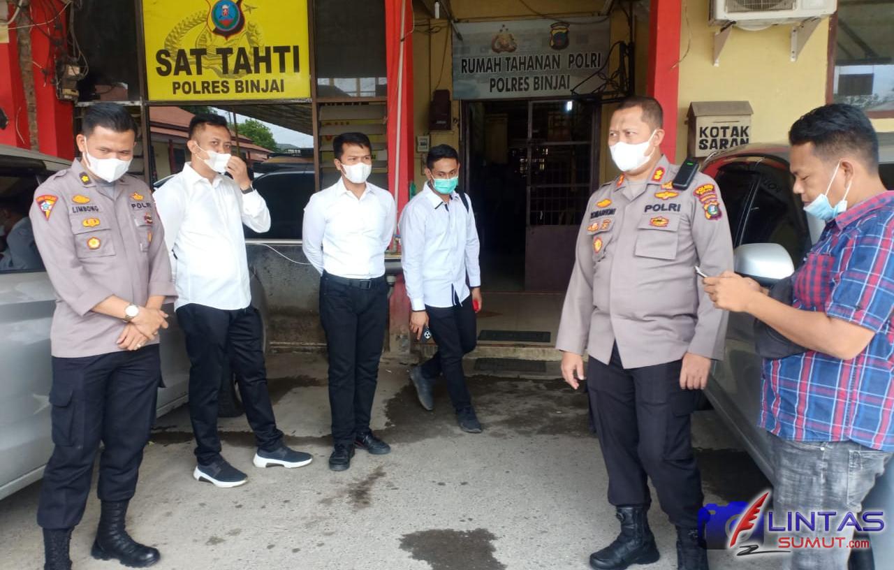 Foto : Kapolres Binjai, AKBP Romadhoni, tinjau rumah tahanan Polri (RTP) di Mapolres Binjai.