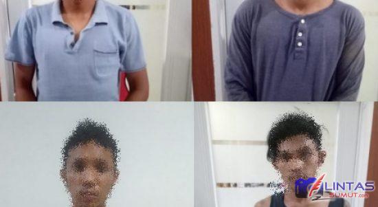 Foto : Wajah pelaku yang mencoba melakukan pembunuhan terhadap jurnalis Binjai dan pelaku diamankan pihak Kepolisian Polres Binjai, Jumat (25/06/2021)