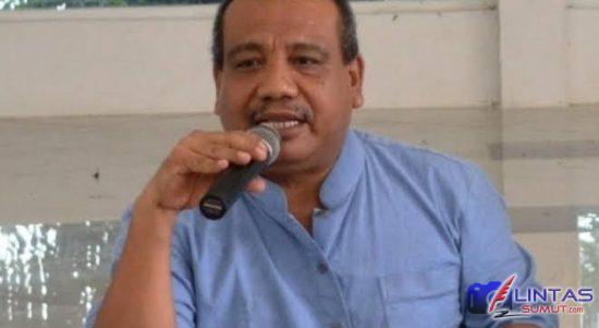 Foto : Ketua PWI Sumatra Utara (Sumut) H. Hermansjah angkat bicara tentang pembakaran rumah wartawan beserta keluarganya juga menjadi sasaran para pelaku mafia judi di Binjai.
